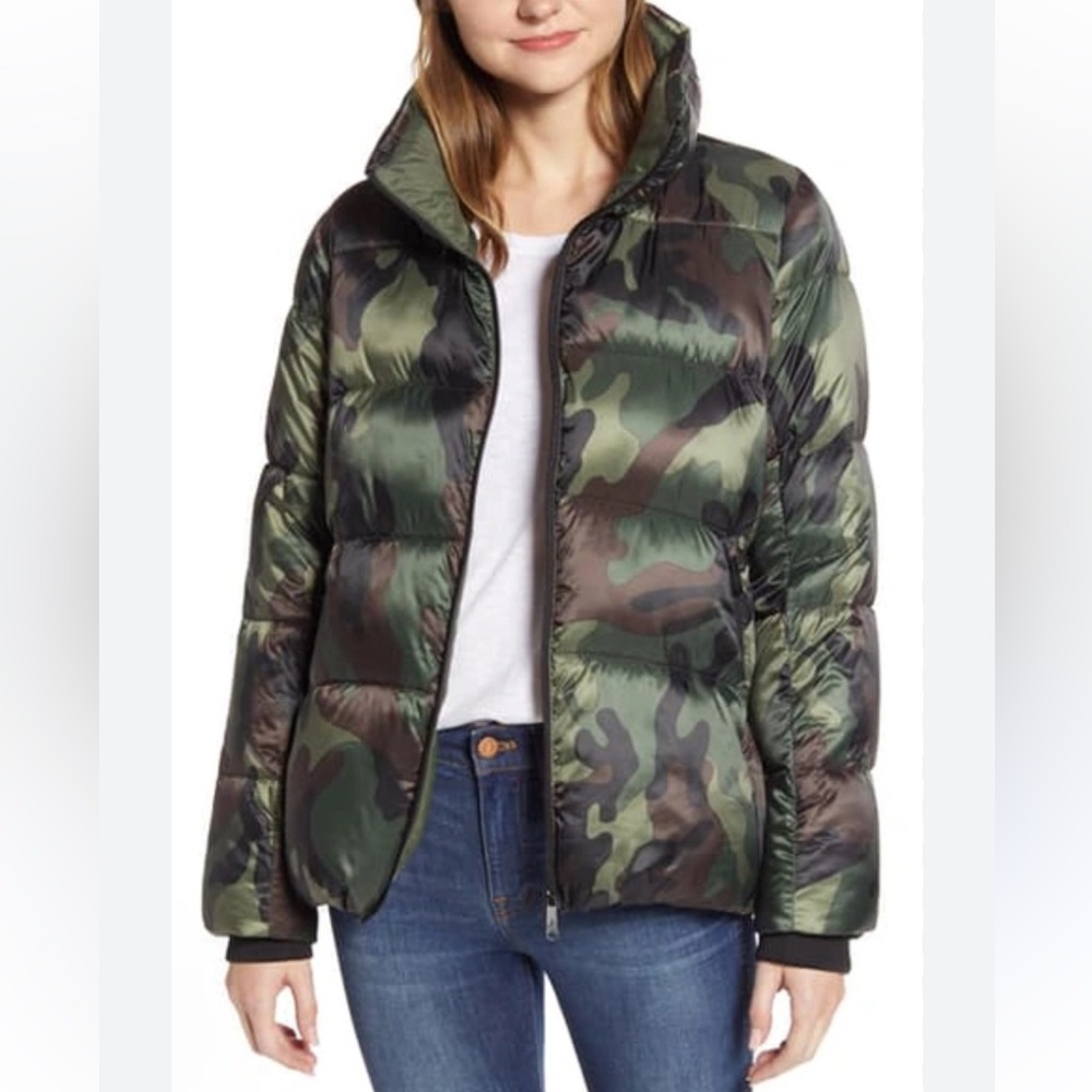 Sam Edelman Camo Puffer Jacket